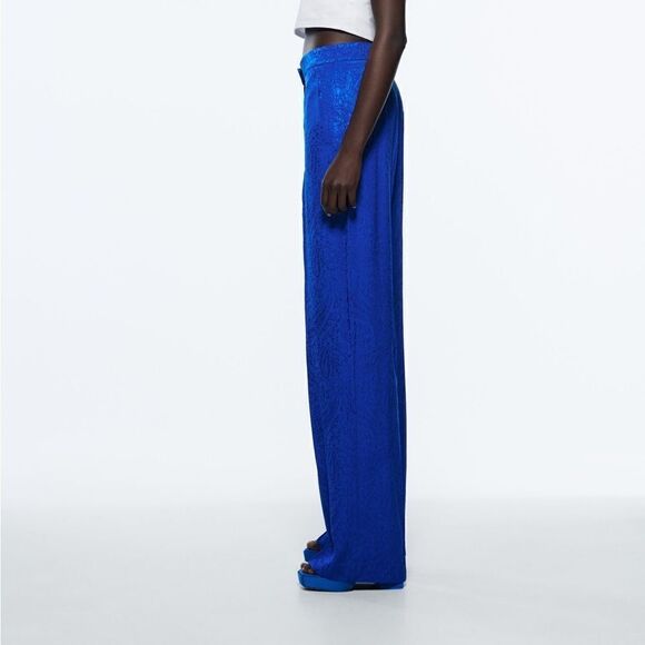 ZARA JACQUARD MENSWEAR STYLE PANTS - Picture 3 of 8
